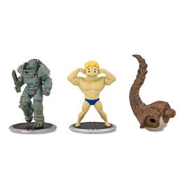 Toynk - Fallout Raider and Vault Boy (Strong) Mini Figure Set (Build-a-Figure Deathclaw) - Gray