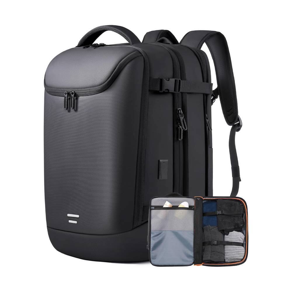 Alt View 3. Circus Cirle - Circus Cirle Expandable Water Resistant Business Backpack - Black.