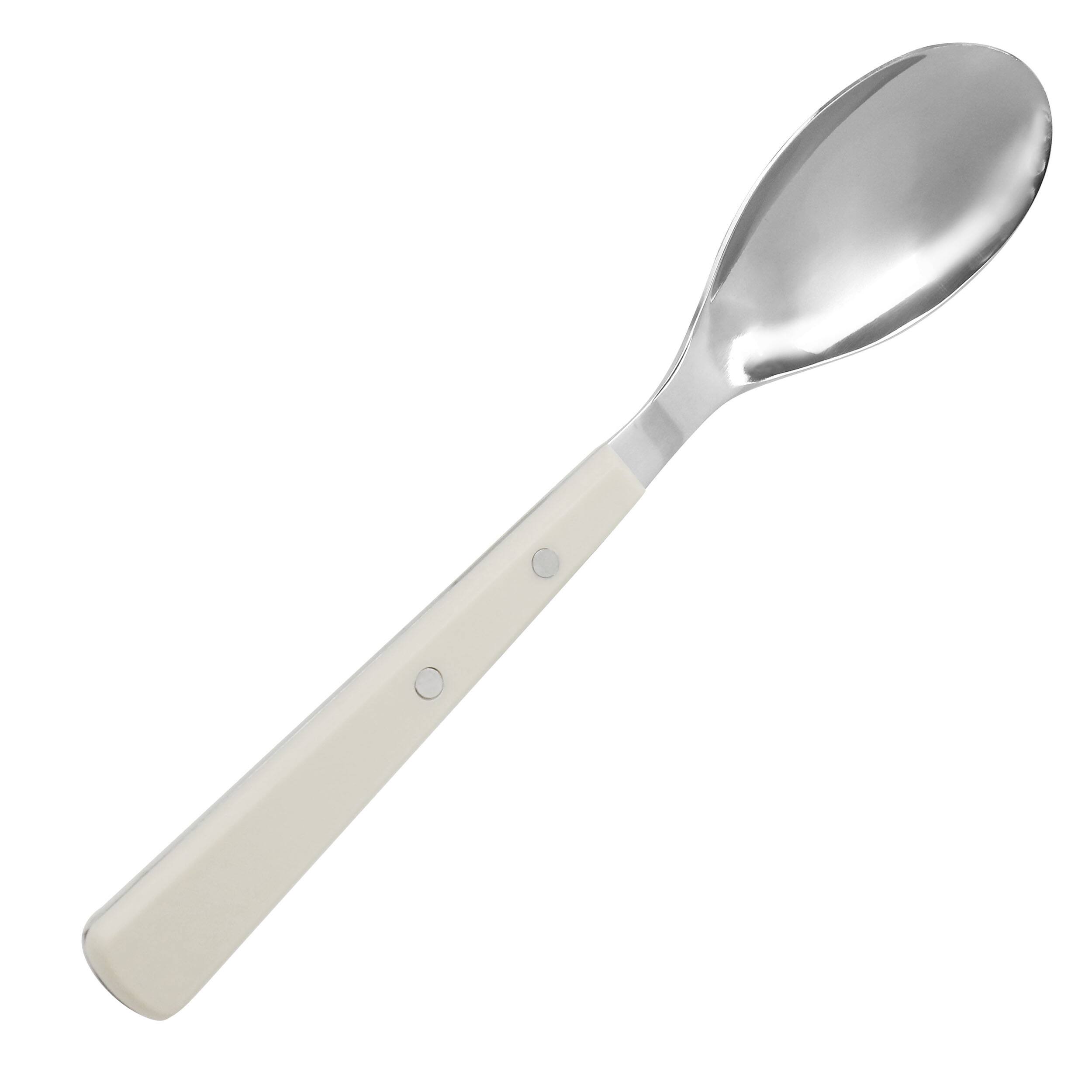 Alt View 3. Martha Stewart - Martha Stewart Garden Cottage 16 Piece Stainless Steel Flatware Set in Cream - Cream.
