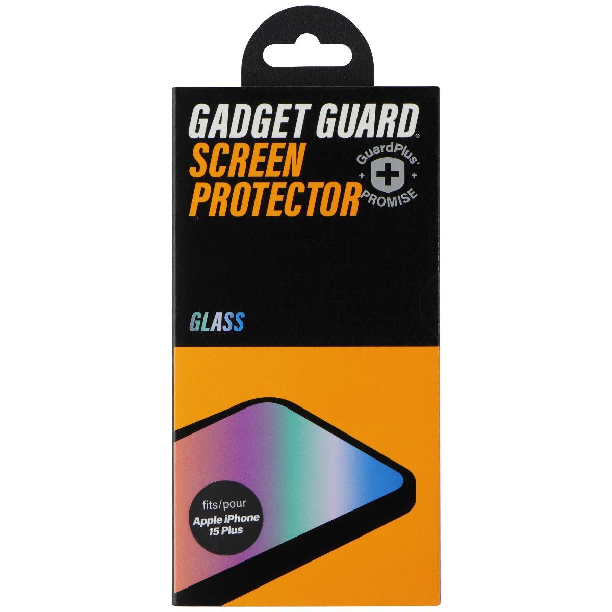 GADGET GUARD. SCREEN PROTECTOR. GuardPlus. PROMISE GLASS fits/pour Apple iPhone 15 Plus