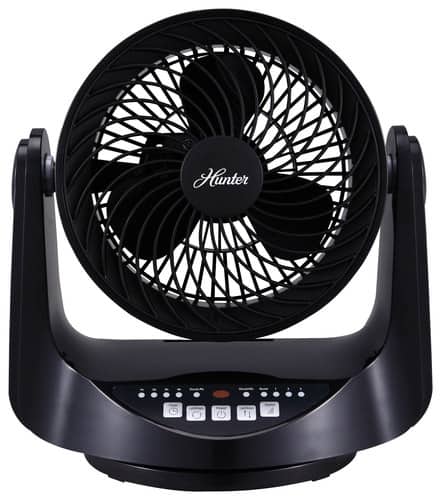 Front. Hunter - Table Fan - Black.