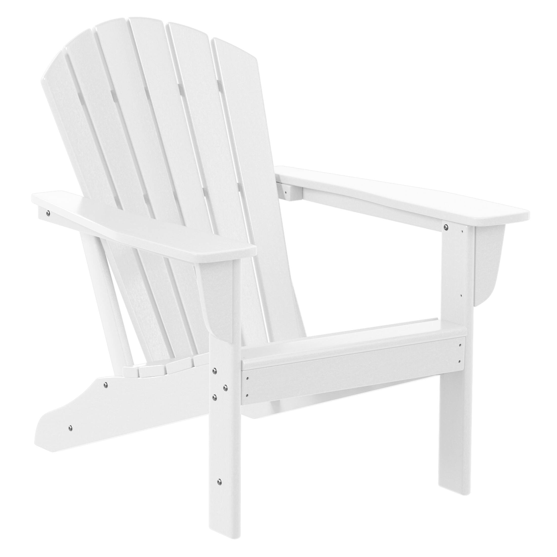 Left. WestinTrends - WestinTrends Dylan Outdoor Adirondack Chair (Set of 2) - White.