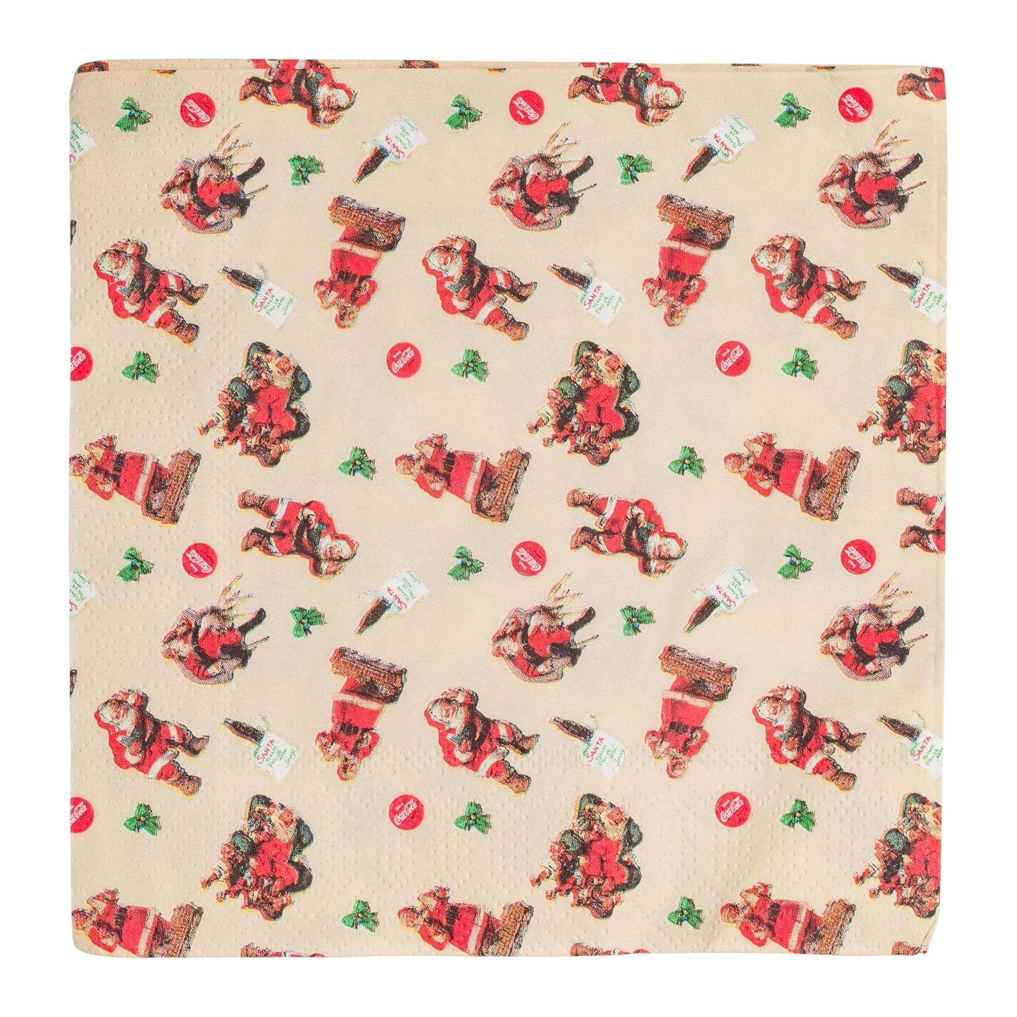 Alt View 2. Silver Buffalo - Coca Cola Santa 32-Piece Paper Napkin And Plate Party Pack - Multi-Colored.