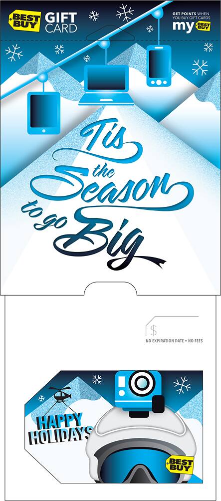 Front. Best Buy® - $30 Winter Sport Holiday Gift Card.