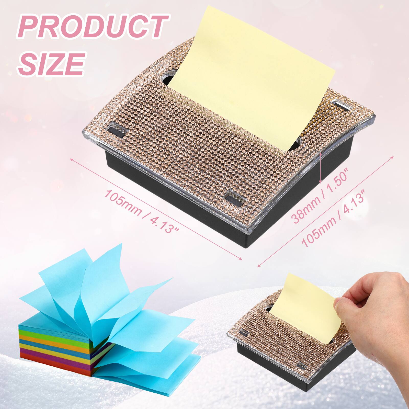 PRODUCT SIZE

105mm / 4.13"  
38mm / 1.50"  
105mm / 4.13"