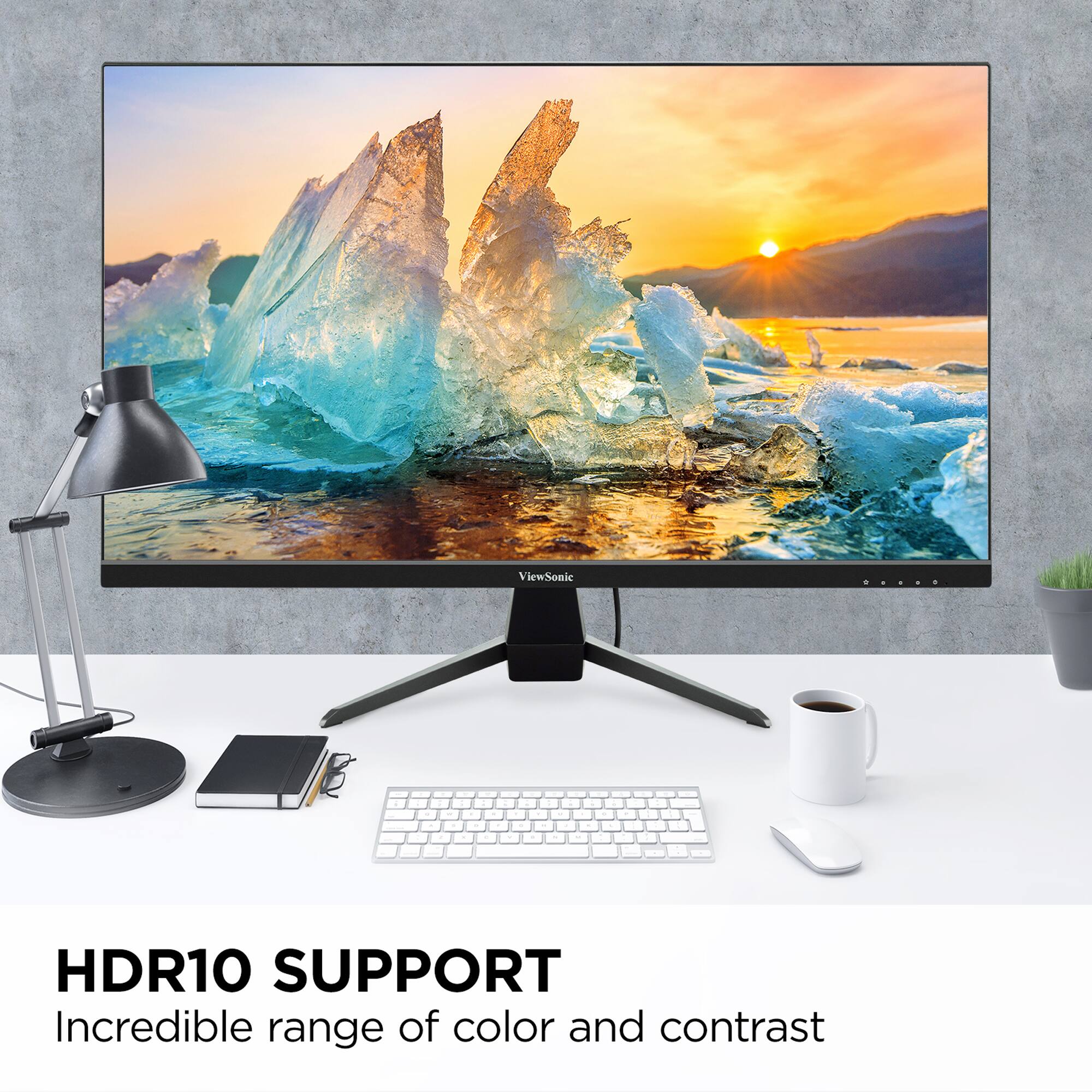 ViewSonic HDR10 SUPPORT Incredible range of color and contrast