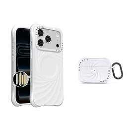 Ornarto - Vortuxe for iPhone 17 Pro Case 6.3" and for AirPods Pro 2 Case - White