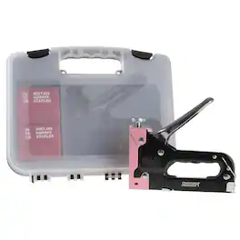 Stalwart - Light Duty Staple Gun Fabric Stapler Gun for Crafts, Cardboard, Boards or Classroom with 600 Standard 4-14mm Staples