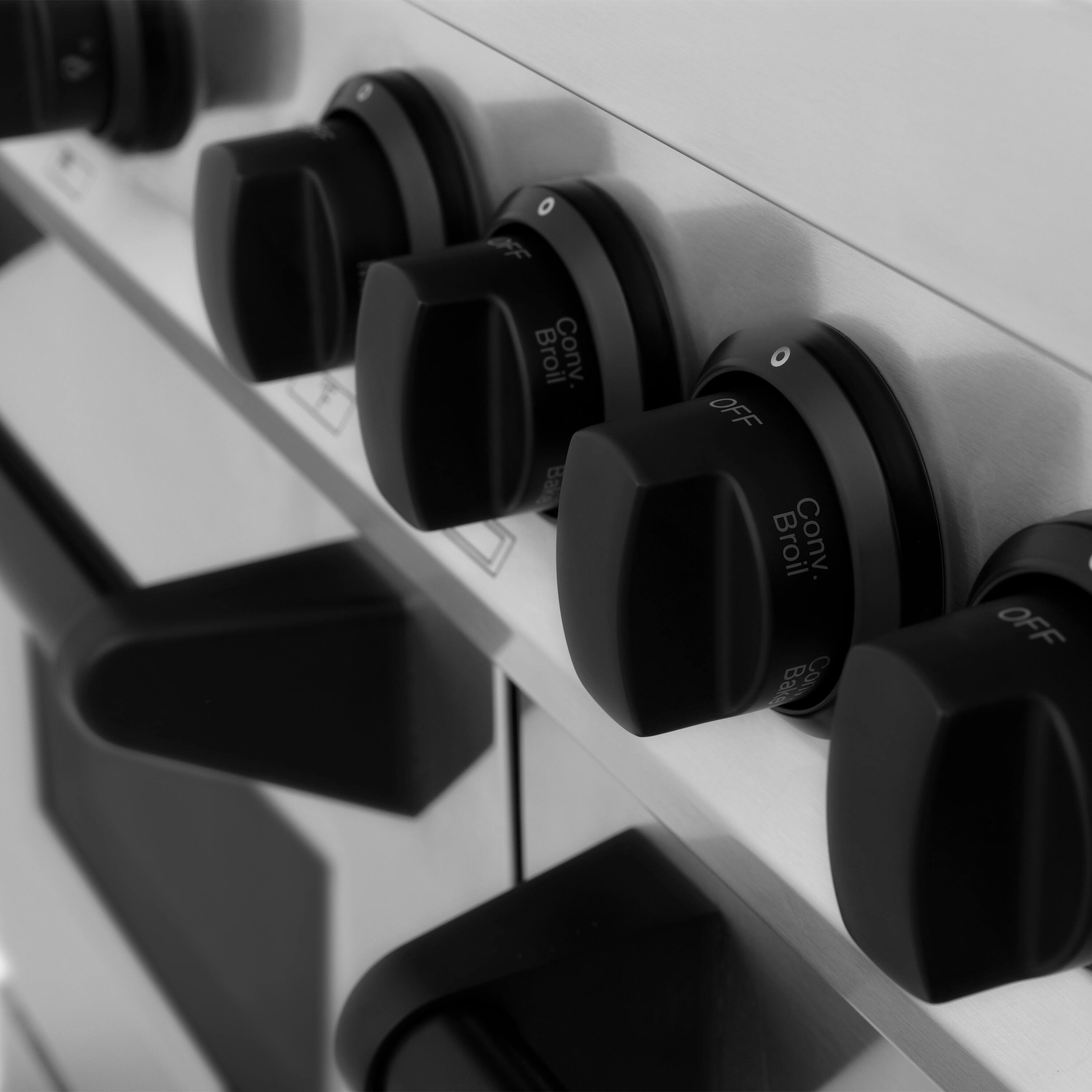 The text on the image reads:

"Off Broil Conv Bake Cow | Off"

I have grouped the text into two sentences:

1. "Off Broil Conv Bake Cow"
2. "Off"