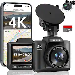 RTMB - Front and rear dash cams, Ecomoment 4K+1080P dual