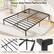 Heavy-duty Metal Platform Bed
Powder-coated Metal Slats
Extra Middle Support Legs
Reinforced Connection