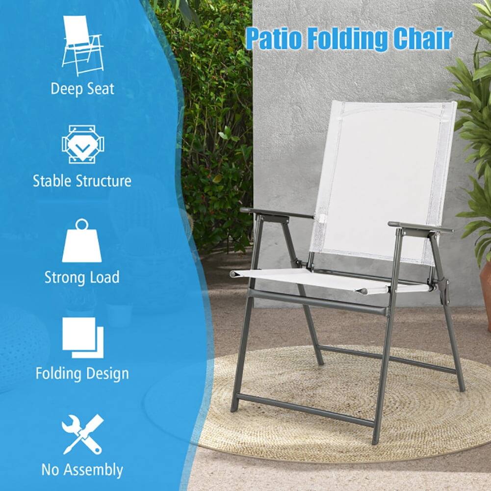 Patio Folding Chair

- Deep Seat
- Stable Structure
- Strong Load
- Folding Design
- No Assembly
