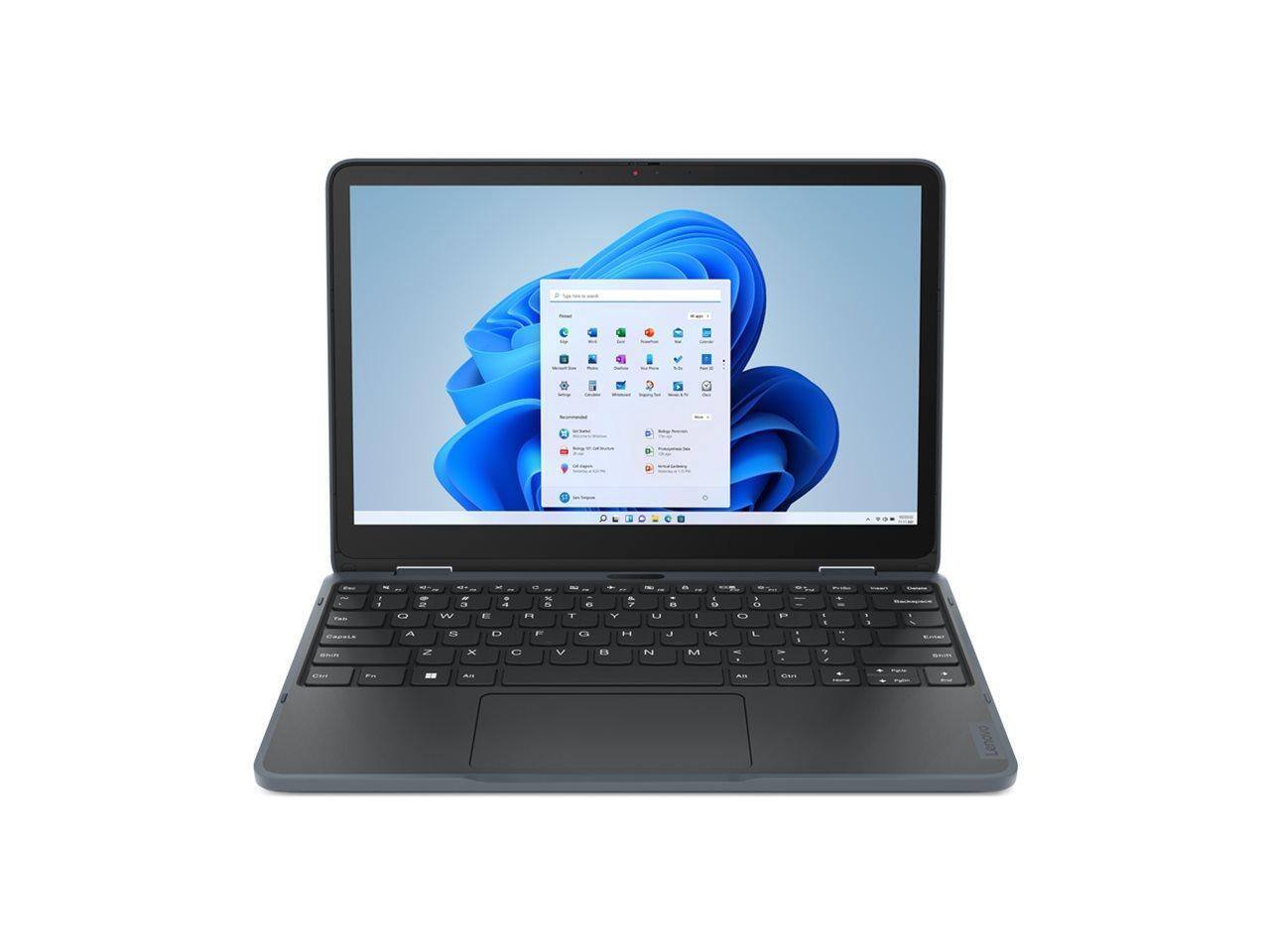 Alt View 7. Lenovo - Lenovo 300w Yoga Gen 4 11.6" Touch Screen Intel Processor N200 8GB Memory 128 GB SSD Windows 11 Pro 82VM0018US - Gray.