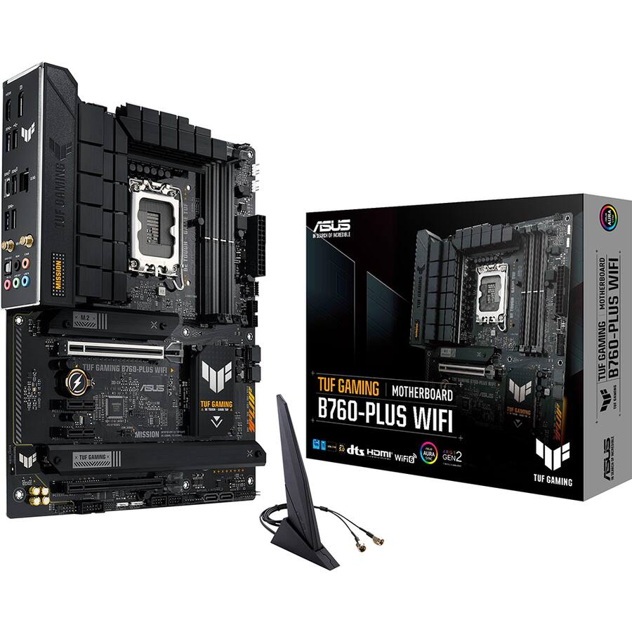 ASUS TUF Gaming B760 Plus WiFi D4 Motherboard 90MB1DF0 M0AAY0 ASUS TUF Gaming B760 Plus WiFi D4 Motherboard 90MB1DF0 M0AAY0