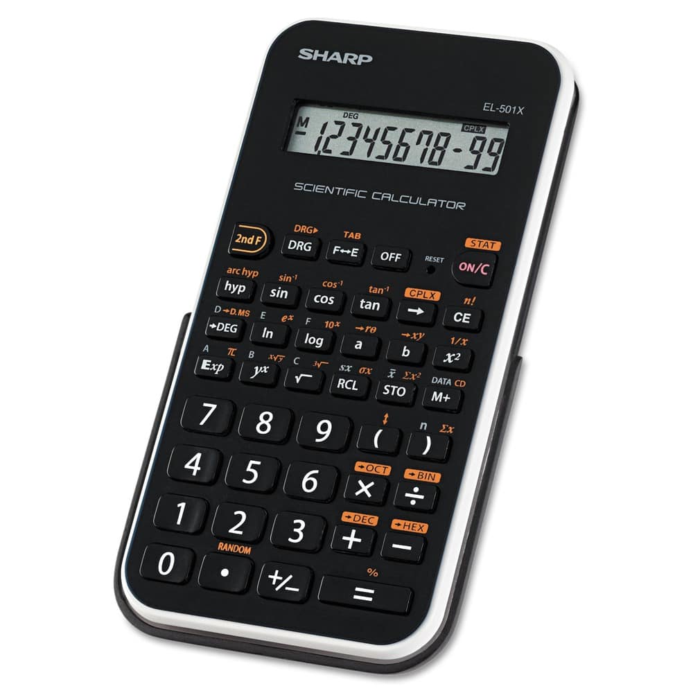 Sharp - EL501X2BWH 10-Digit LCD Scientific Calculator - false