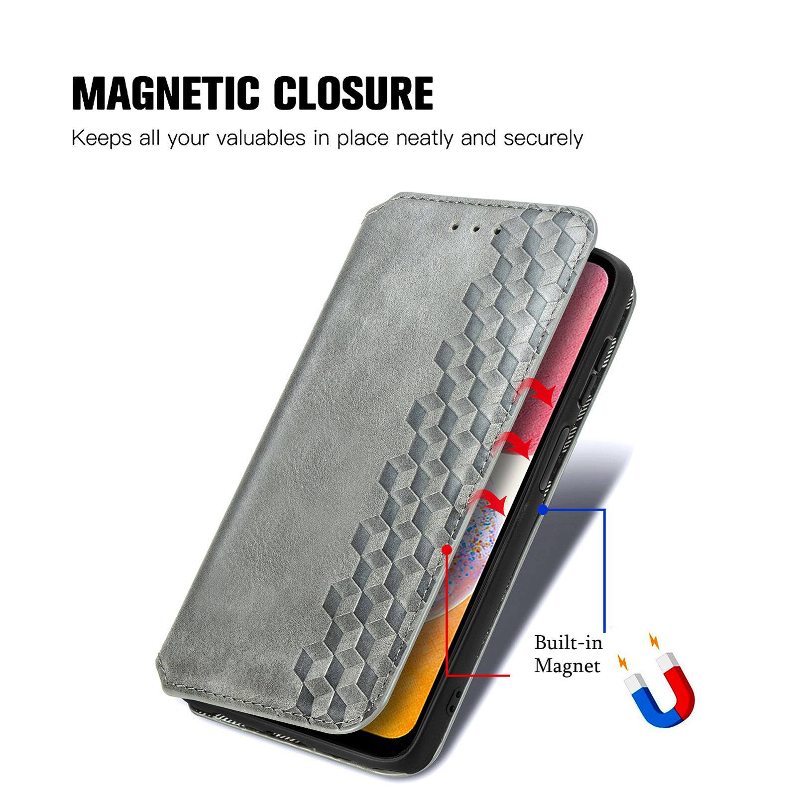 MAGNETIC CLOSURE  
Keeps all your valuables in place neatly and securely  

Built-in Magnet