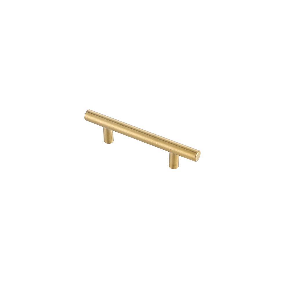 Back. Elegant Decor - Quinn 3" Center to Center Brass Bar Pull Multipack (set of 10) - Brass.