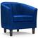 Angle Zoom. Simpli Home - Austin 30 inch Wide Tub Chair - Blue.