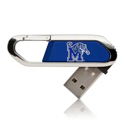 Front. Keyscaper - Memphis Tigers Solid 32GB Clip USB Flash Drive - Multicolor.