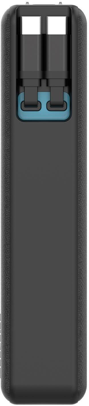 Left. myCharge - RetractaCharger 20,000 mAh Portable Charger for Most USB-C Phones - Black.