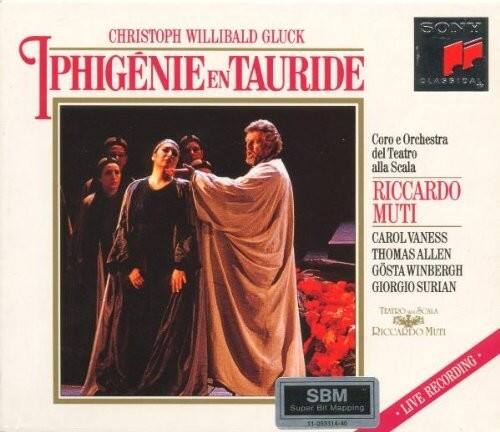 SONY CHRISTOPH WILLIBALD GLUCK IPHIGENIE EN TAURIDE DLABSIDAS Coro e Orchestra del Teatro alla Scala RICCARDO MUTI CAROL VANESS THOMAS ALLEN GSTA WINBERGH GIORGIO SURIAN TEATRO SCALA RICCARDO MUTI SBM RECORDING Super 18 Mapping LIVE 11-055314-80