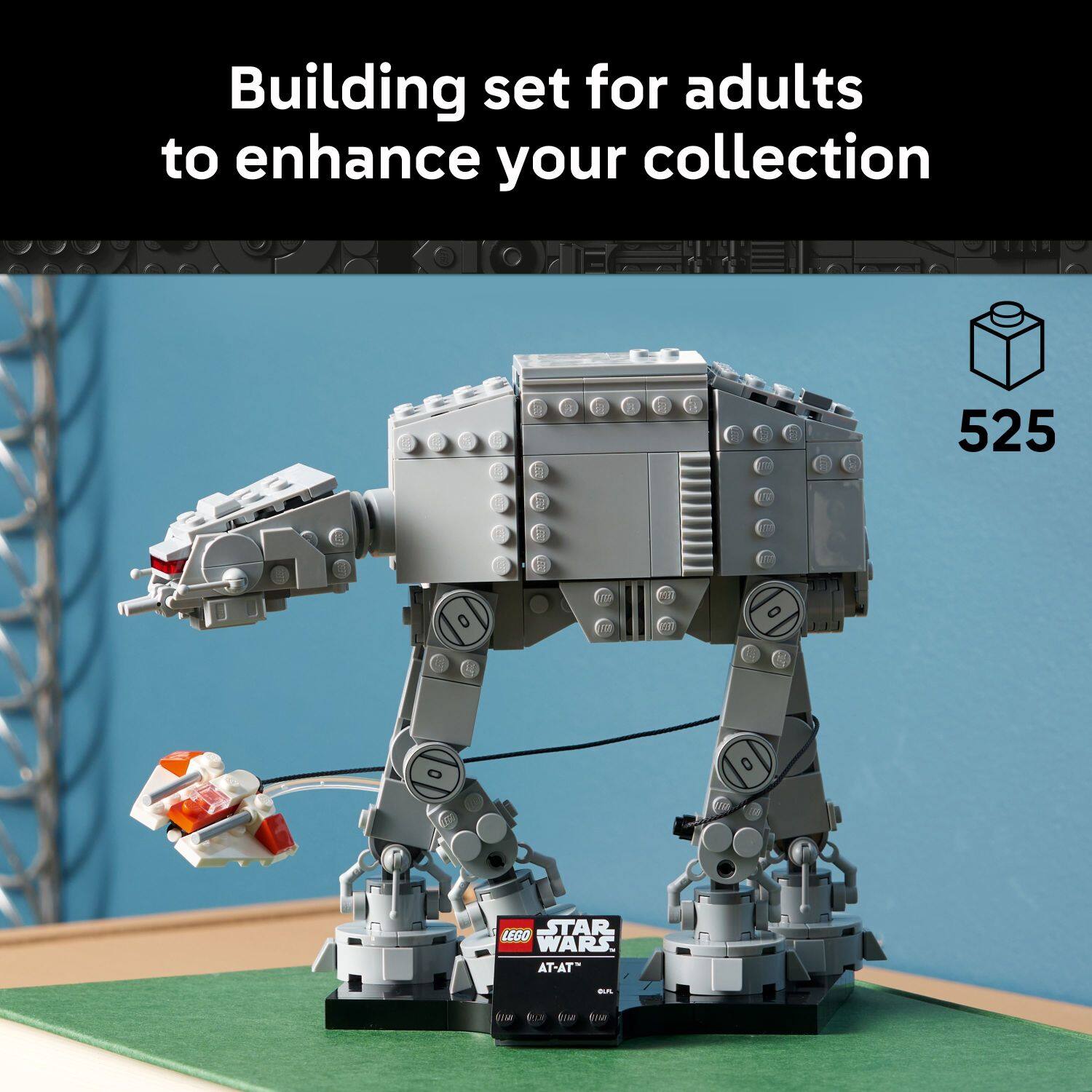 Building set for adults to enhance your collection  
LEGO STAR WARS AT-AT™  
Set number: 525
