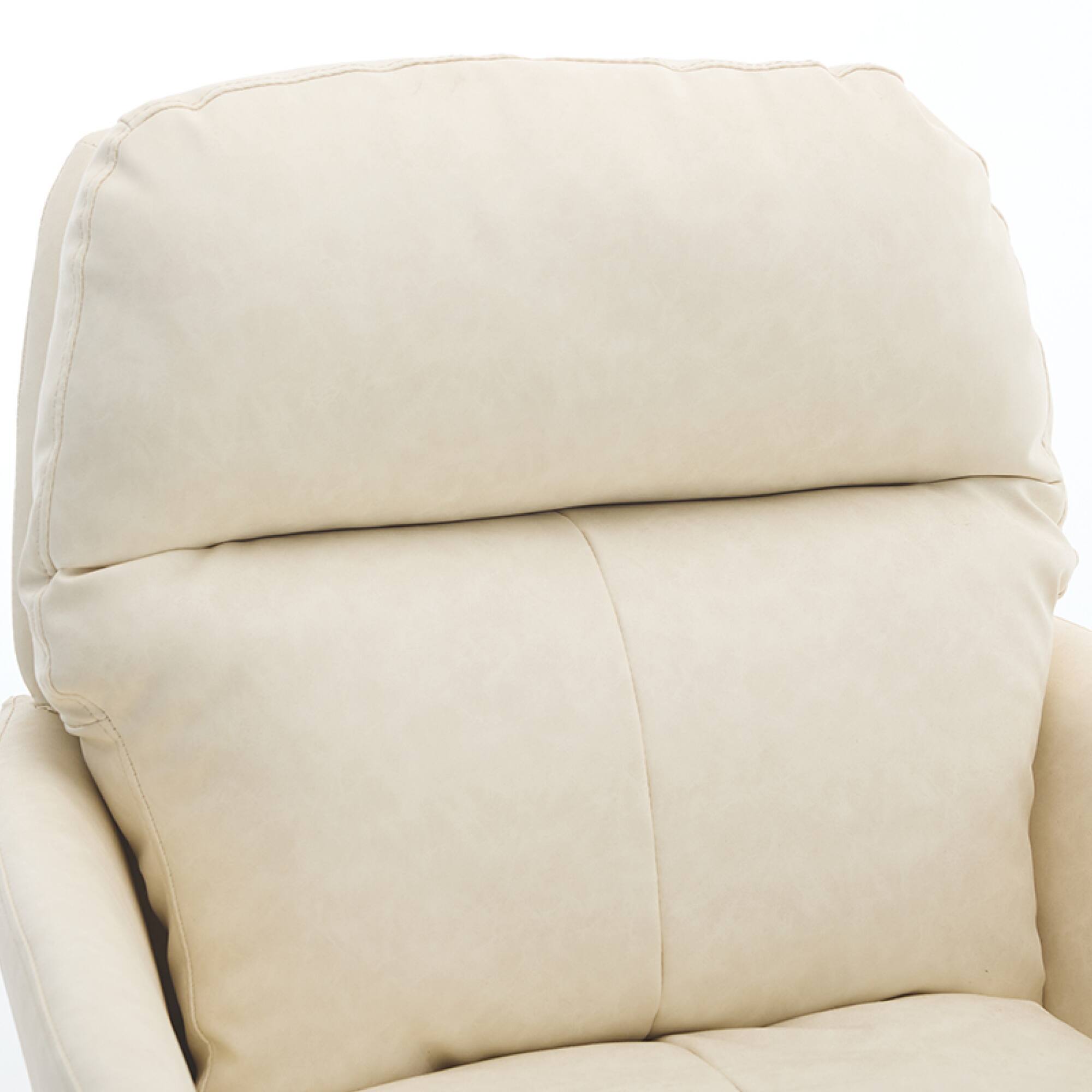 Alt View 8. GOODSILO - Ergonomic Executive Office Chair with Adjustable Height and PU Leather Upholstery - White.