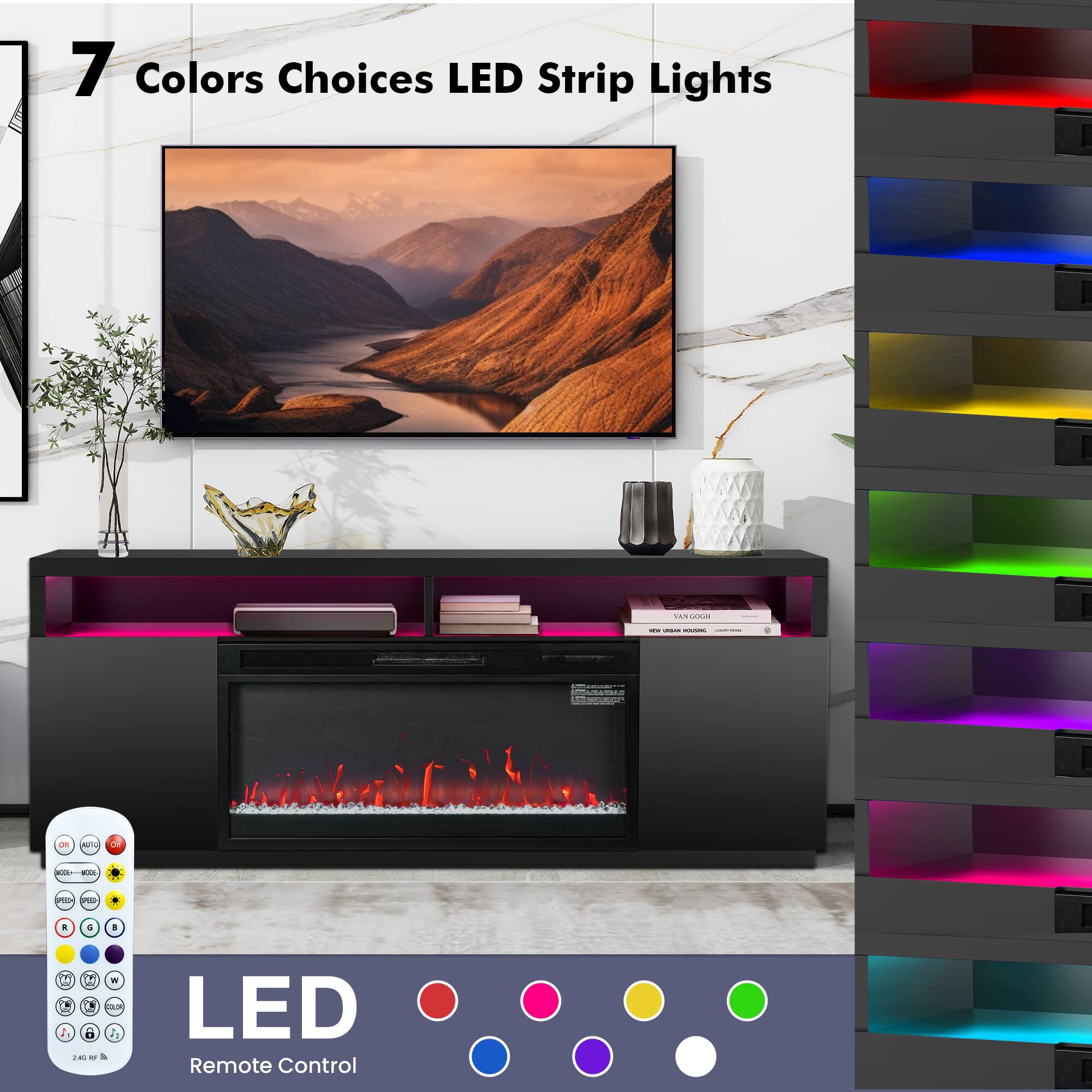 7 Colors Choices LED Strip Lights

LED Remote Control