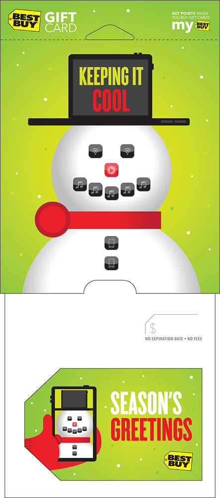 Best Buy: Best Buy® $75 Snowman Holiday Gift Card 3914037