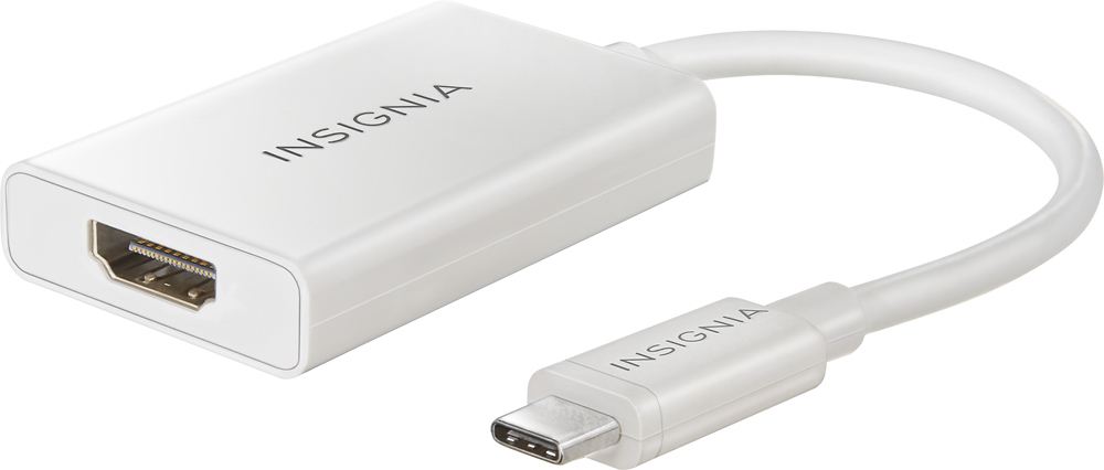 Insignia Usb Type C To 4k Hdmi Adapter White Ns Pu369ch Wh Best Buy