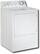 Angle Standard. GE - 7.0 Cu. Ft. 10-Cycle Super Capacity Electric Dryer - White on white.