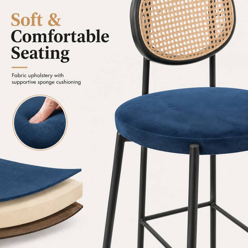 Soft & Comfortable Seating  
Fabric upholstery with supportive sponge cushioning