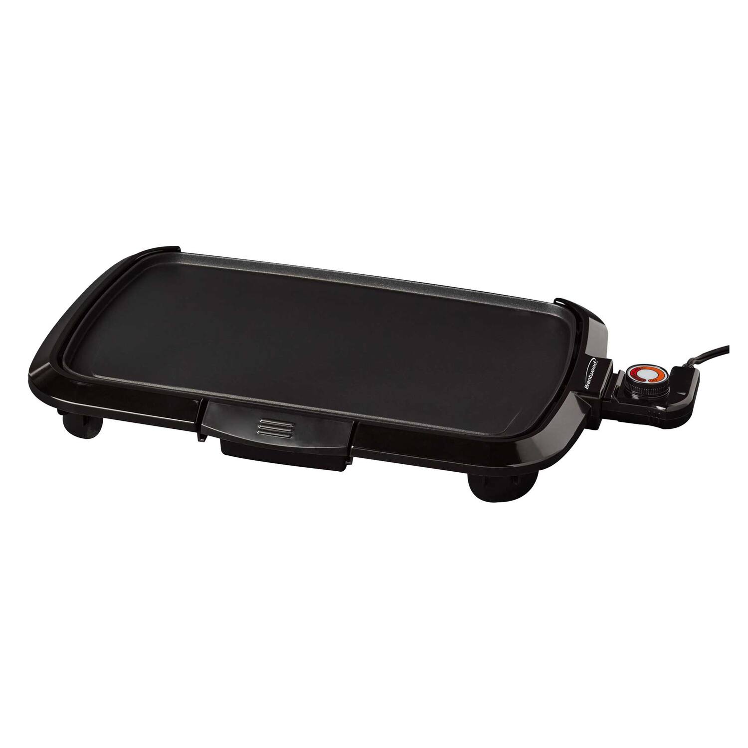 Front. Brentwood - Brentwood 1,200-watt Non-stick Electric Griddle With Drip Tray, Adjustable Temperature, And Cool-touch Handles - black.