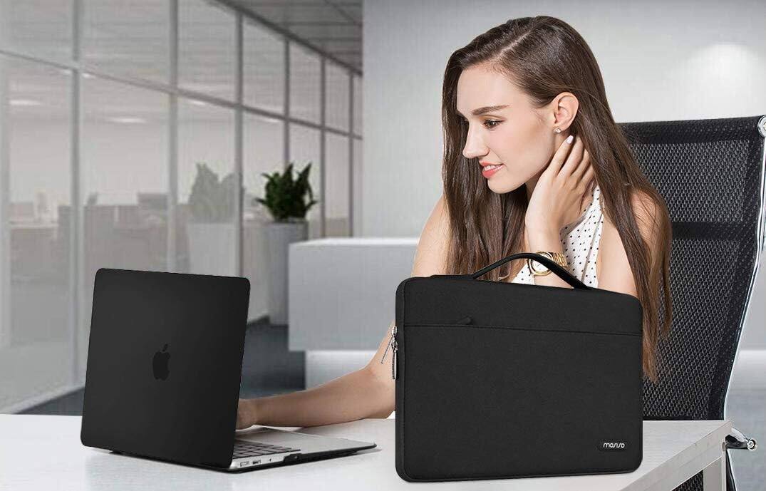 Alt View 3. mosiso - 5-in-1 MacBook Air 13 Case and Sleeve Kit A2337/A2179/A1932 - Black.