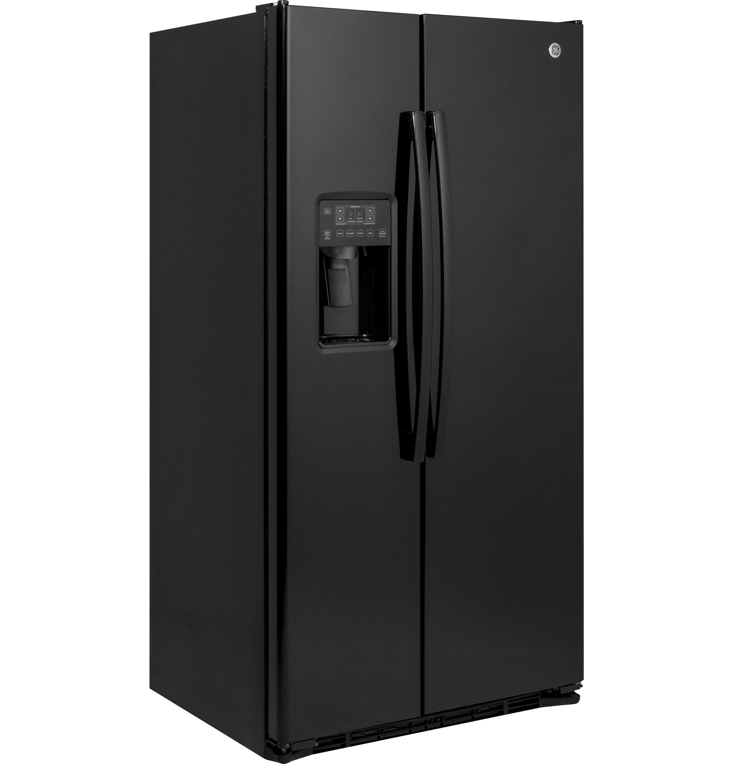 Alt View 14. GE - 21.9 Cu. Ft. Counter-Depth Refrigerator - High Gloss Black.