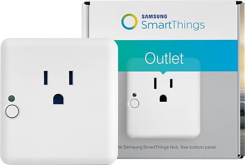 Samsung - SmartThings Smart Outlet - White - Larger Front