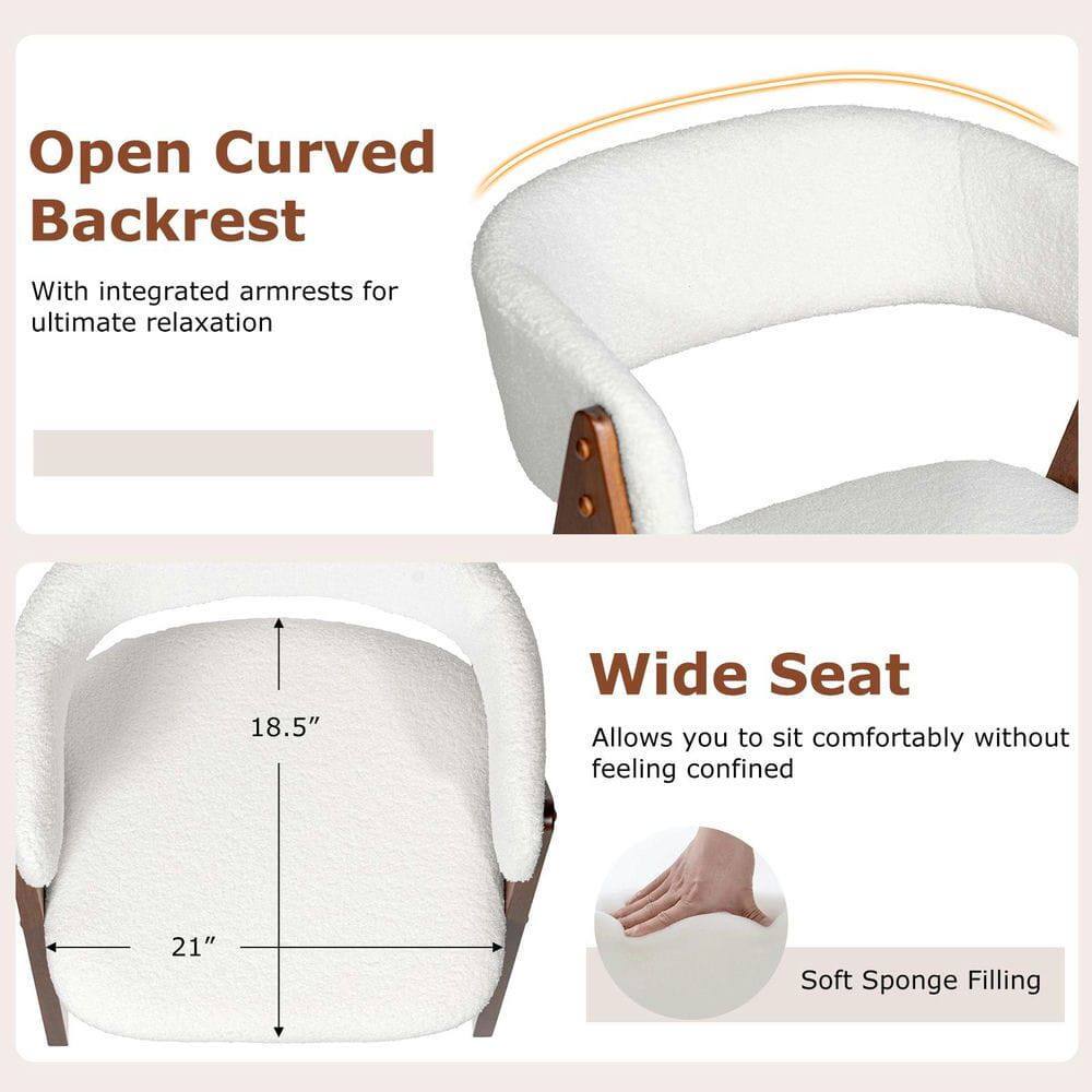 Open Curved Backrest  
With integrated armrests for ultimate relaxation  

18.5" Wide Seat  
Allows you to sit comfortably without feeling confined  

21" Soft Sponge Filling