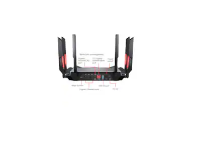 MSI RadiX AXE6600 WiFi 6E Tri Band Gaming Router support 2.5GHz MSI RadiX AXE6600 WiFi 6E Tri Band Gaming Router support 2.5GHz