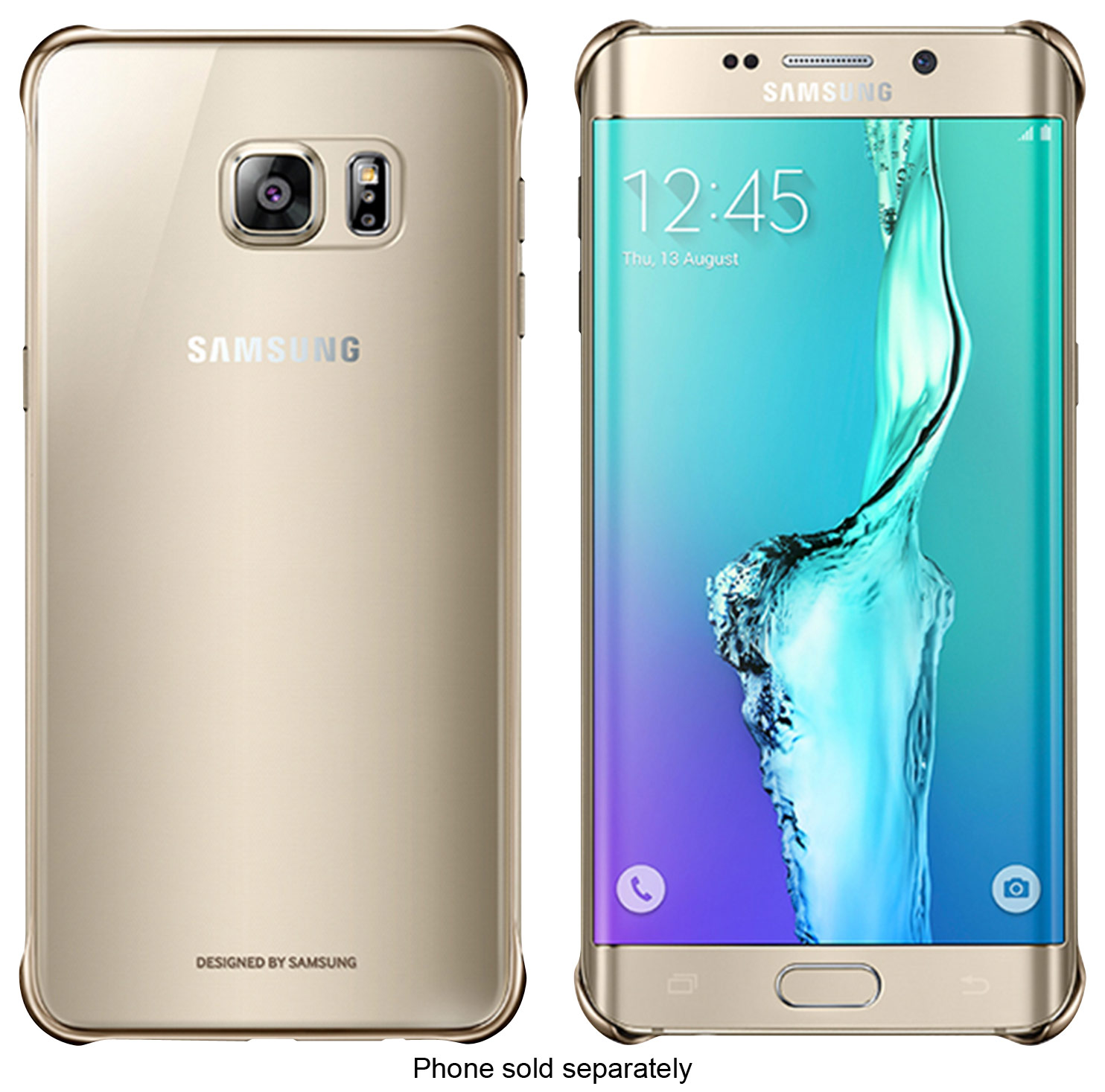 Best Buy: Hard Shell Case for Samsung Galaxy S6 edge Plus Cell Phones Clear/Gold