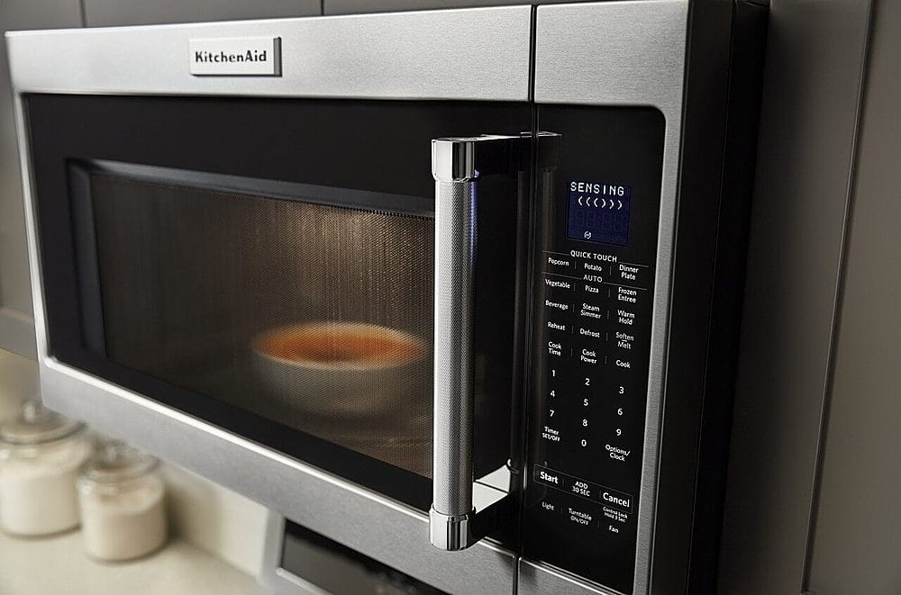 KitchenAid KMHS120EWH 2.0 cu. ft. 1000-Watt Microwave with 7 Sensor  Functions - 30, Furniture and ApplianceMart