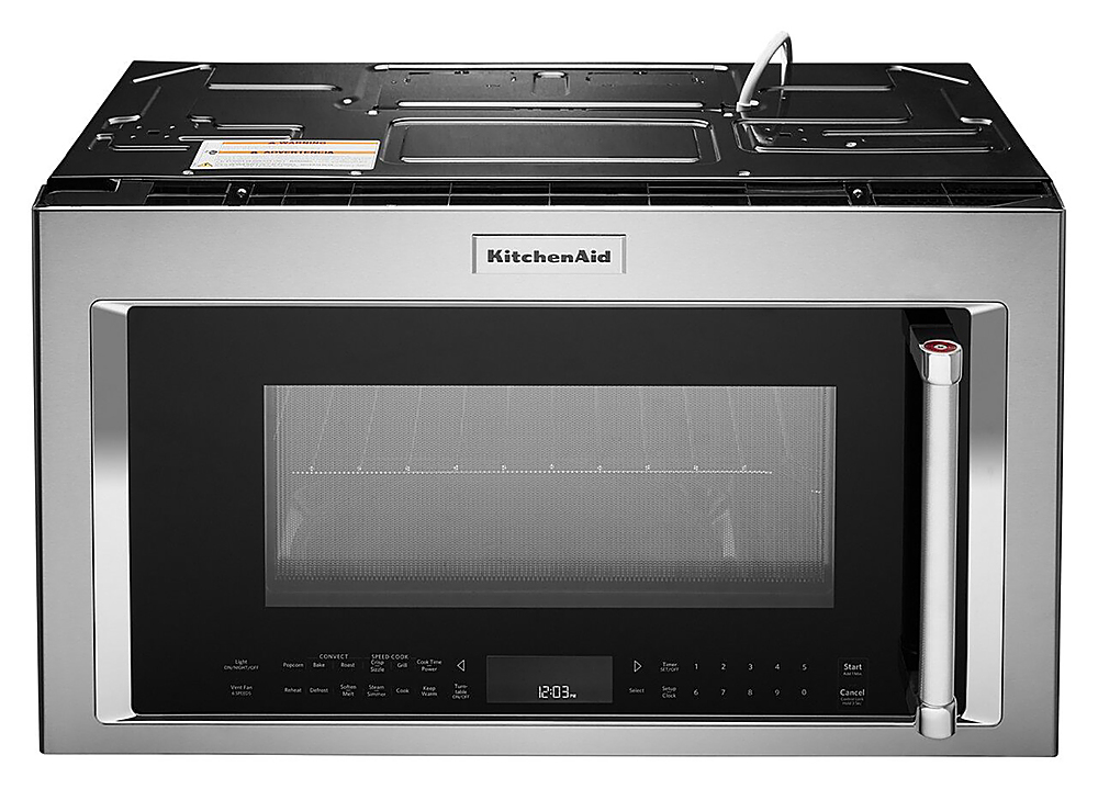 Kitchenaid Cu Ft Convection Over The Range Microwave With Sensor