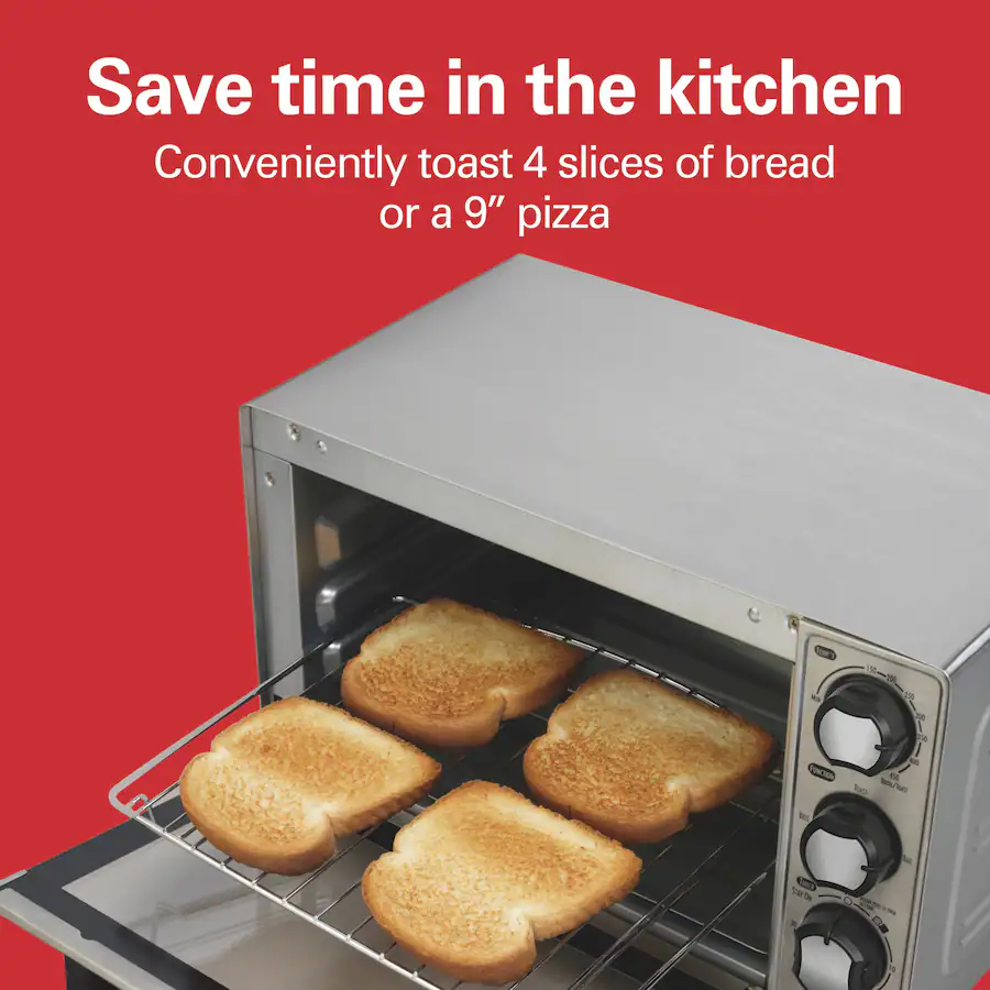 Hamilton Beach Slice Toaster Oven Stainless Steel 31401 Best Buy