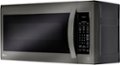 Left Zoom. LG - 2.0 Cu. Ft. Over-the-Range Microwave with Sensor Cooking - Black stainless steel.