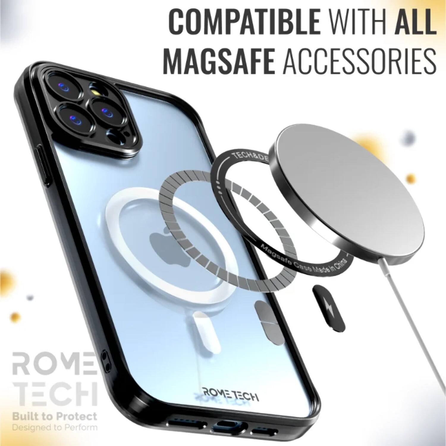 COMPATIBLE WITH ALL MAGSAFE ACCESSORIES

TECH&DE Magsafe C8so China Made

ROME TECH

Built to Protect
Designed to Perform