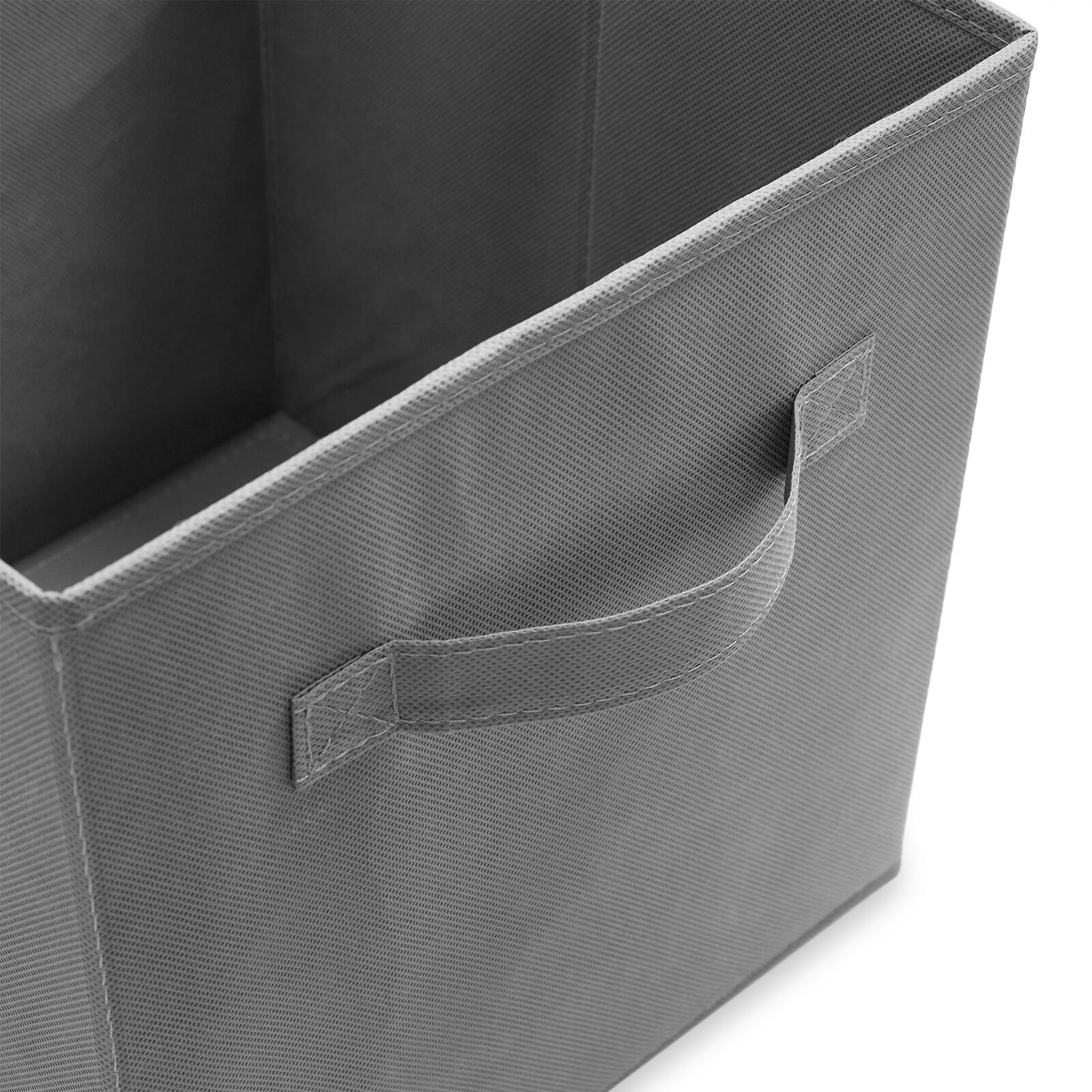 Alt View 2. Casafield - (Set of 6) Collapsible Fabric Cubes - Storage Bins - Gray.