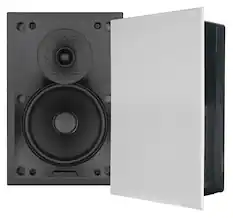 Front. Sonance - VXXT6 RECTANGLE - Visual Experience Extreme 6-1/2" 2-Way Indoor/Outdoor In Wall Speakers (Pair) - Paintable White.