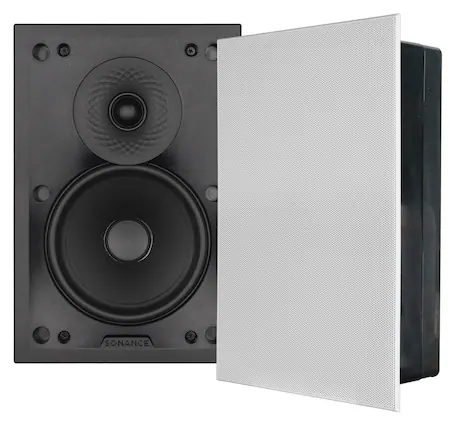 Front. Sonance - VXXT6 RECTANGLE - Visual Experience Extreme 6-1/2" 2-Way Indoor/Outdoor In Wall Speakers (Pair) - Paintable White.