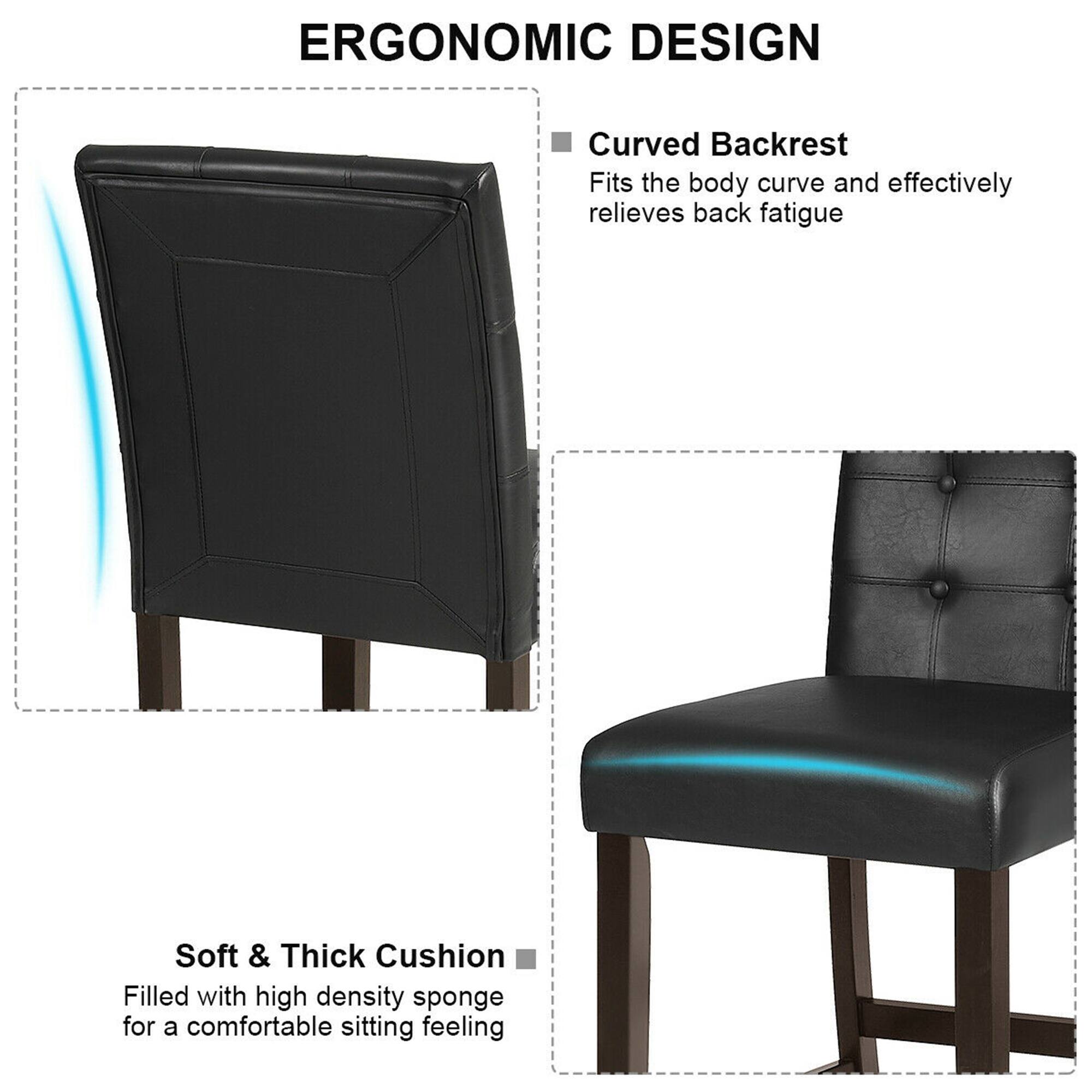 ERGONOMIC DESIGN
Curved Backrest
Fits the body curve and effectively relieves back fatigue
Soft & Thick Cushion
Filled with high density sponge for a comfortable sitting feeling