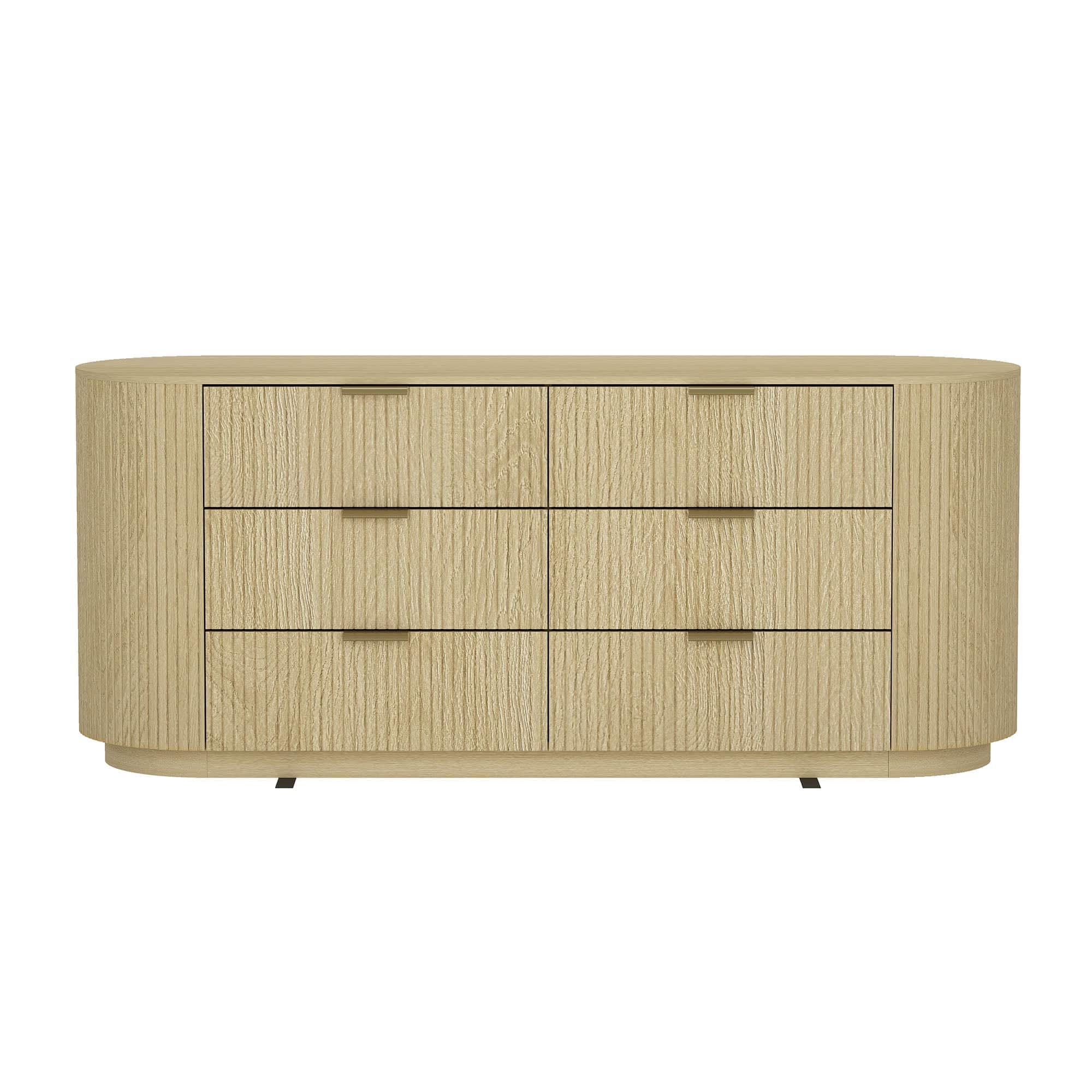 Manhattan Comfort - Olivia Modern 71" Dresser - Natural Oak
