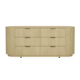 Manhattan Comfort - Olivia Modern 71" Dresser - Natural Oak